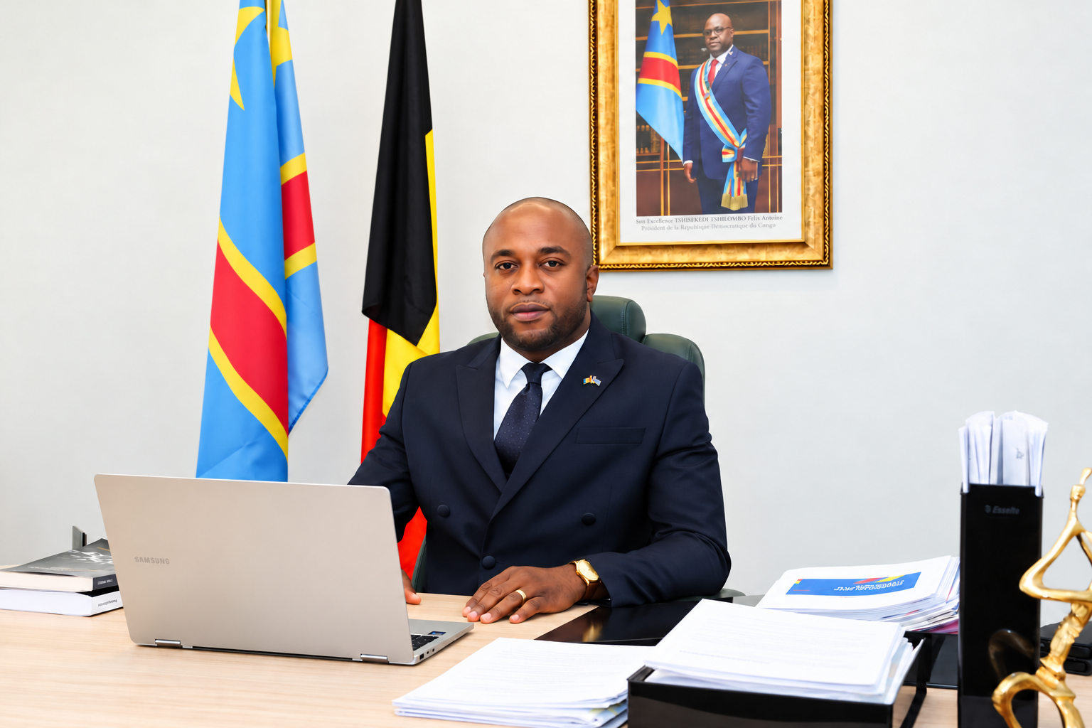 Portrait of His Excellency Mr Pacifique Hippolyte Luabeya, Consul General